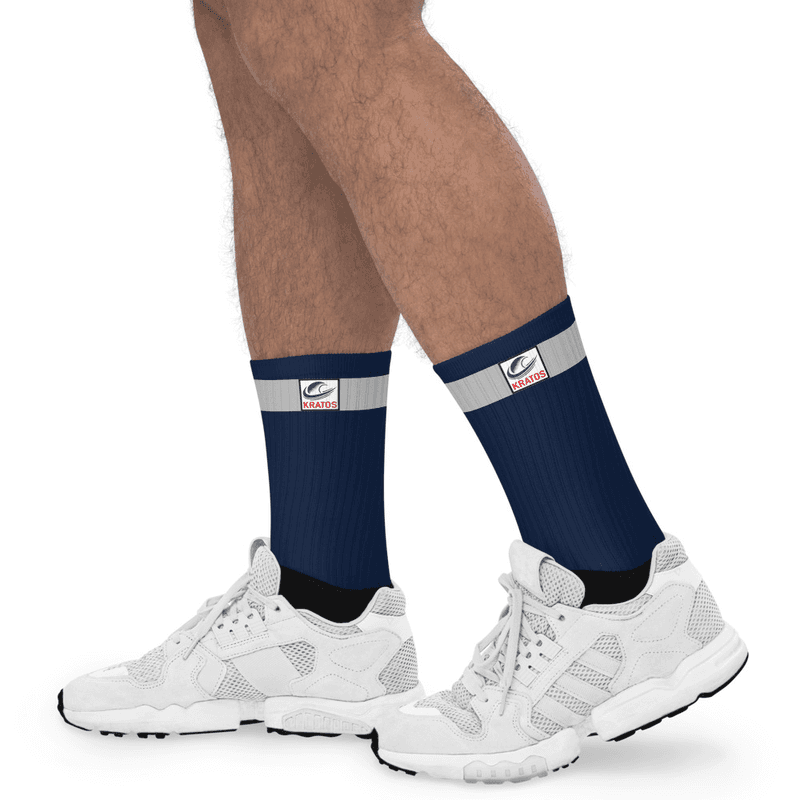 MightyMood - Tennis Ace Navy Socks